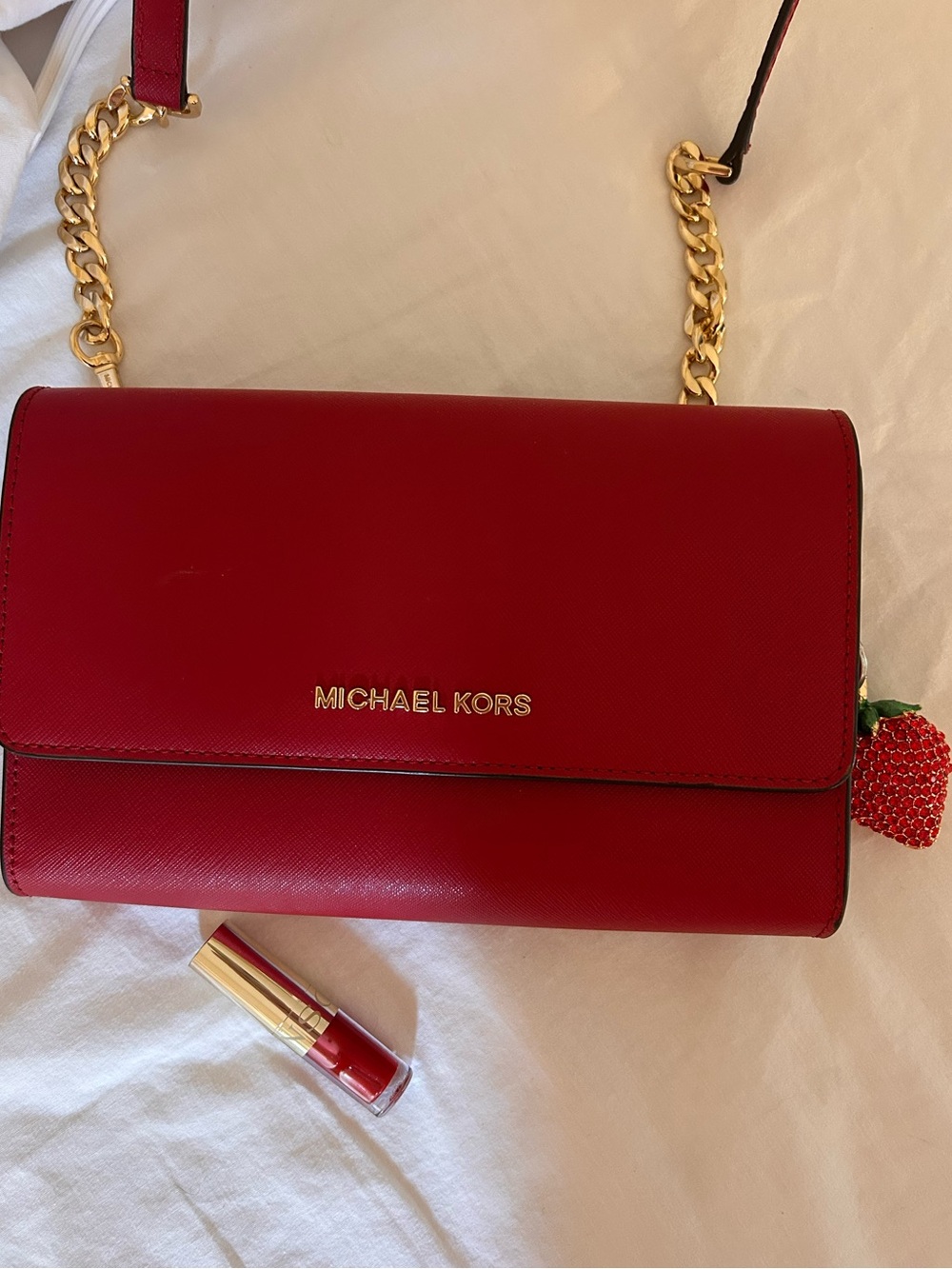 Red Crossbody Bag- Michael Kors 🍓🍰STRAWBERRY